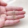 Oro Laminado Religious Pendant, Gold Filled Style Cross Design, Polished, Golden Finish, 05.213.0195