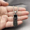 Stainless Steel Pendant Necklace, Shoes Design, Polished, Steel Finish, 04.451.0013.24 (03 MM Thickness, 24 Inches Length)