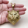 Stainless Steel Pendant Necklace, Polished, Golden Finish, 04.222.0001.1.20 (03 MM Thickness, 20 Inches Length)