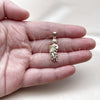 Oro Laminado Religious Pendant, Gold Filled Style San Judas Design, Polished, Golden Finish, 05.210.0018
