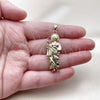 Oro Laminado Religious Pendant, Gold Filled Style San Judas Design, Polished, Golden Finish, 05.210.0019