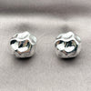 Rhodium Gold Filled Stud Earring, Polished, Rhodium Finish, 02.455.0005