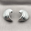 Rhodium Gold Filled Stud Earring, Polished, Rhodium Finish, 02.455.0007