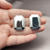 Rhodium Gold Filled Stud Earring, Polished, Rhodium Finish, 02.455.0010