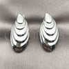 Rhodium Gold Filled Stud Earring, Shell Design, Polished, Rhodium Finish, 02.455.0019