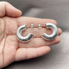 Rhodium Gold Filled Medium Hoop, Polished, Rhodium Finish, 02.455.0021.30