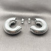 Rhodium Gold Filled Medium Hoop, Polished, Rhodium Finish, 02.455.0021.30