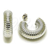 Rhodium Gold Filled Medium Hoop, Polished, Rhodium Finish, 02.455.0021.30