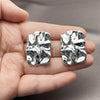 Rhodium Gold Filled Stud Earring, Polished, Rhodium Finish, 02.455.0022