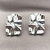 Rhodium Gold Filled Stud Earring, Polished, Rhodium Finish, 02.455.0022
