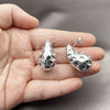 Rhodium Gold Filled Stud Earring, Teardrop Design, Polished, Rhodium Finish, 02.455.0024