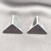 Rhodium Gold Filled Stud Earring, Polished, Rhodium Finish, 02.455.0029