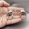Rhodium Gold Filled Stud Earring, Teardrop Design, Polished, Rhodium Finish, 02.455.0031