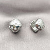 Rhodium Gold Filled Huggie Hoop, with White Cubic Zirconia, Polished, Rhodium Finish, 02.213.0926.16
