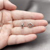 Rhodium Gold Filled Huggie Hoop, Polished, Rhodium Finish, 02.213.0706.1.10