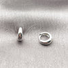 Rhodium Gold Filled Huggie Hoop, Polished, Rhodium Finish, 02.213.0706.1.10
