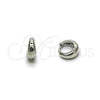 Rhodium Gold Filled Huggie Hoop, Polished, Rhodium Finish, 02.213.0706.1.10