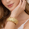 Oro Laminado Individual Bangle, Gold Filled Style Polished, Golden Finish, 07.215.0042.04 (30 MM Thickness, Size 4 (2.25 Diameter))