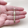 Oro Laminado Fancy Pendant, Gold Filled Style Fish Design, with Ruby Cubic Zirconia, Polished, Golden Finish, 05.458.0003