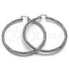 Rhodium Gold Filled Extra Large Hoop, Diamond Cutting Finish, Rhodium Finish, 02.170.0228.1.70