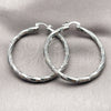 Rhodium Gold Filled Large Hoop, Diamond Cutting Finish, Rhodium Finish, 02.196.0145.1.50
