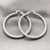 Rhodium Gold Filled Large Hoop, Diamond Cutting Finish, Rhodium Finish, 02.196.0259.50