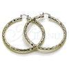 Rhodium Gold Filled Large Hoop, Diamond Cutting Finish, Rhodium Finish, 5.139.028.1.60