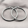 Rhodium Gold Filled Large Hoop, Diamond Cutting Finish, Rhodium Finish, 5.139.026.1.60