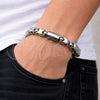 Stainless Steel Solid Bracelet, Polished, Steel Finish, 03.461.0002.1.09 (09 MM Thickness, 9 Inches Length)