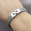 Stainless Steel Solid Bracelet, Polished, Steel Finish, 03.461.0008.09 (13 MM Thickness, 9 Inches Length)