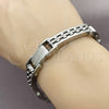 Stainless Steel Solid Bracelet, Polished, Steel Finish, 03.461.0009.09 (Thickness, 9 Inches Length)