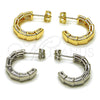 Rhodium Gold Filled Small Hoop, Snake Design, Polished, Rhodium Finish, 02.163.0416.1.20