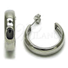 Rhodium Gold Filled Medium Hoop, Polished, Rhodium Finish, 02.163.0427.1.30