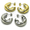 Oro Laminado Medium Hoop, Gold Filled Style Hollow Design, Polished, Golden Finish, 02.163.0353.30
