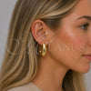 Oro Laminado Medium Hoop, Gold Filled Style Hollow Design, Polished, Golden Finish, 02.163.0436.28