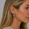 Oro Laminado Small Hoop, Gold Filled Style Hollow Design, Polished, Golden Finish, 02.163.0437.25