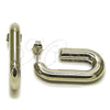 Rhodium Gold Filled Stud Earring, Hollow Design, Polished, Rhodium Finish, 02.163.0193.1.20