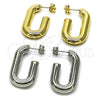 Rhodium Gold Filled Stud Earring, Hollow Design, Polished, Rhodium Finish, 02.163.0193.1.20