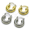 Rhodium Gold Filled Small Hoop, Hollow Design, Polished, Rhodium Finish, 02.163.0446.1.20