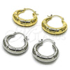 Rhodium Gold Filled Medium Hoop, Hollow Design, Polished, Rhodium Finish, 02.413.0001.1.30