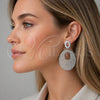 Rhodium Gold Filled Dangle Earring, with White Cubic Zirconia, Polished, Rhodium Finish, 02.436.0057.1