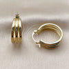 Oro Laminado Small Hoop, Gold Filled Style Polished, Golden Finish, 02.213.0943.25