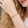 Oro Laminado Basic Bracelet, Gold Filled Style Figaro Design, Polished, Golden Finish, 5.222.016.06 (Thickness, 6 Inches Length)