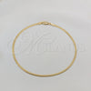 Oro Laminado Basic Anklet, Gold Filled Style Polished, Golden Finish, 03.419.0020.10 (03 MM Thickness, 10 Inches Length)