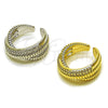 Oro Laminado Multi Stone Ring, Gold Filled Style with White Micro Pave, Polished, Golden Finish, 01.266.0105 (One size fits all)