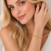 Oro Laminado Basic Bracelet, Gold Filled Style Curb Design, Polished, Golden Finish, 04.213.0342.07 (Thickness, 8 Inches Length)