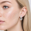 Rhodium Gold Filled Stud Earring, Teardrop Design, Polished, Rhodium Finish, 02.467.0023.1