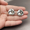 Rhodium Gold Filled Stud Earring, Love Knot Design, Polished, Rhodium Finish, 02.467.0003.1