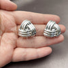 Rhodium Gold Filled Stud Earring, Love Knot Design, Polished, Rhodium Finish, 02.467.0002.1