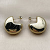 Stainless Steel Medium Hoop, Polished, Golden Finish, 02.455.0016.1.25